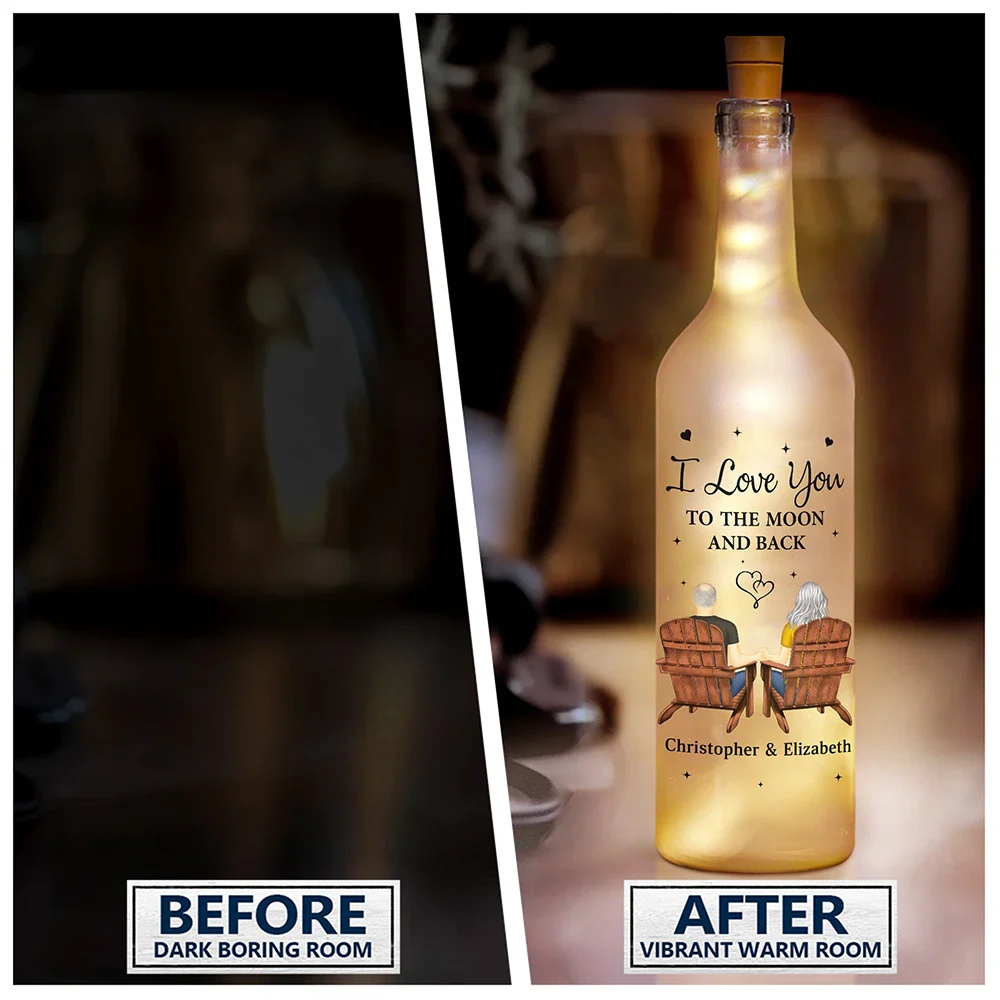 You & Me We Got This - Personalized Bottle Light - Image 3