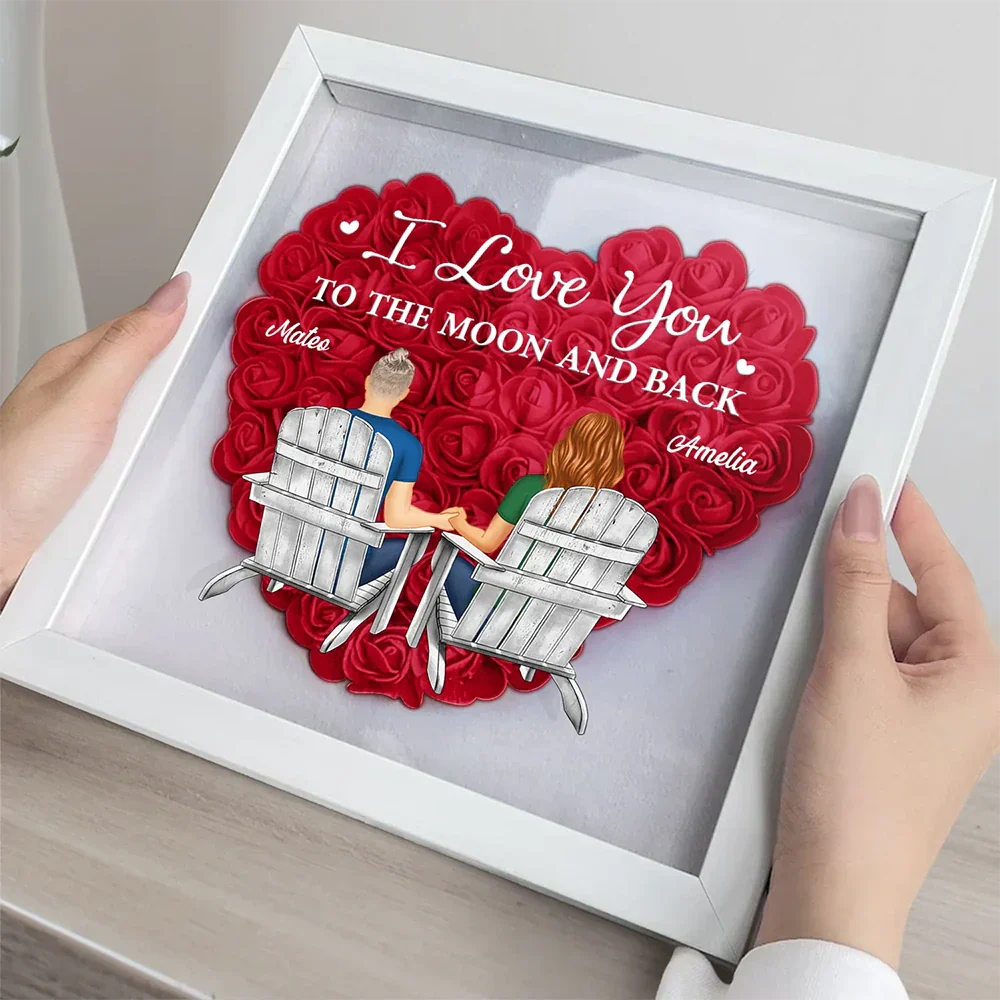 You & Me We Got This - Personalized Flower Shadow Box - Image 3