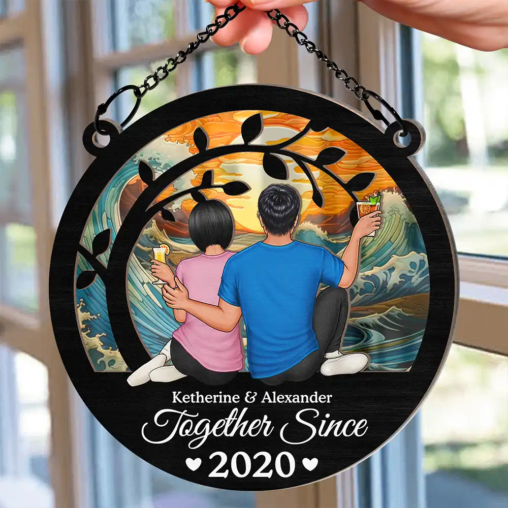You & Me We Got This - Personalized Window Hanging Suncatcher Ornament - Image 2