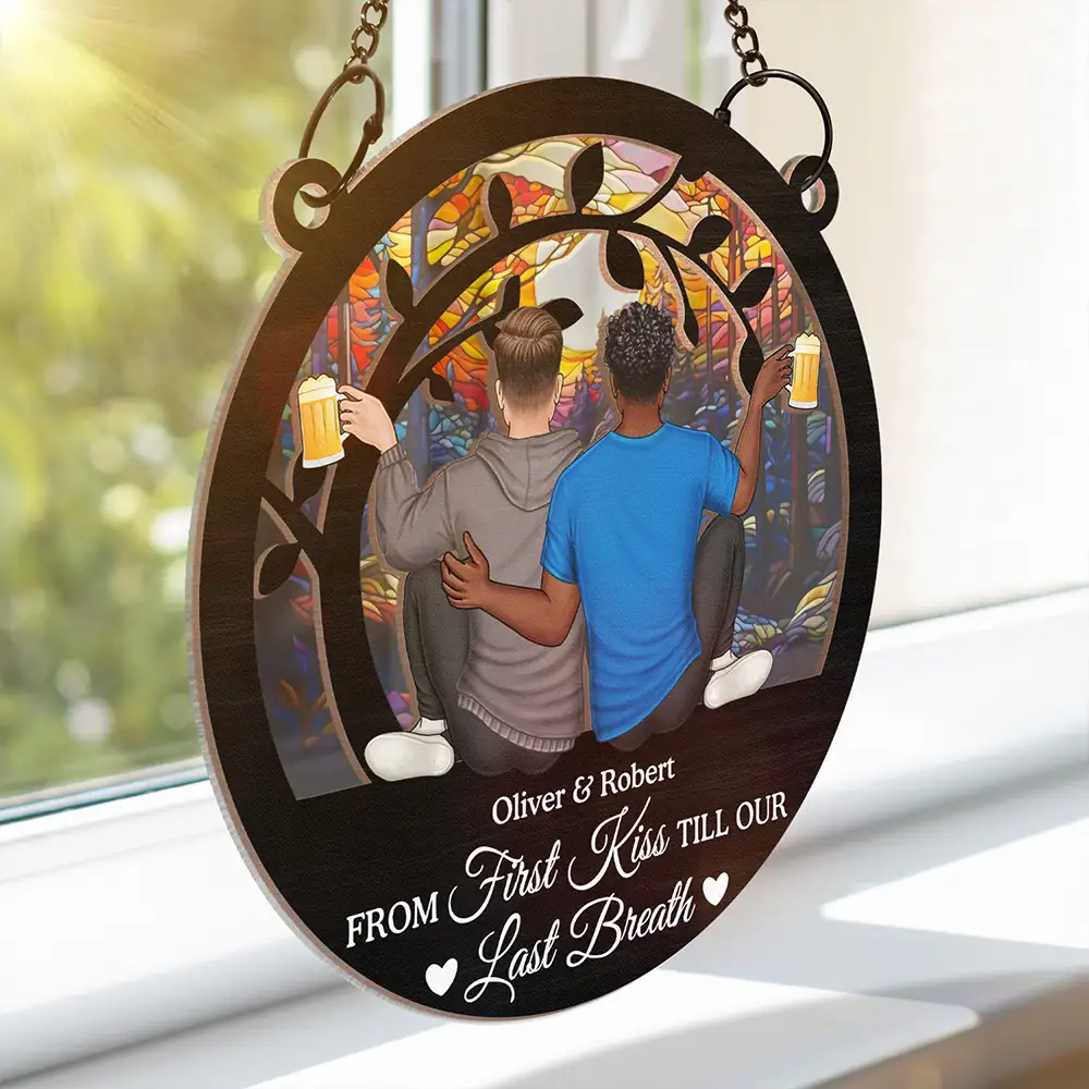 You & Me We Got This - Personalized Window Hanging Suncatcher Ornament - Image 3