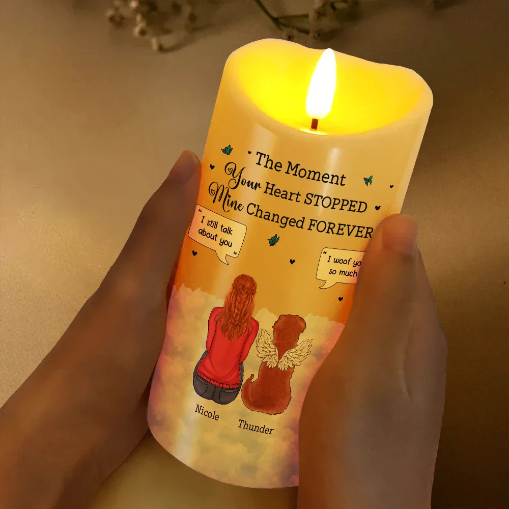 You Were My Favorite Hello And Hardest Goodbye - Personalized Flameless LED Candle - Image 3