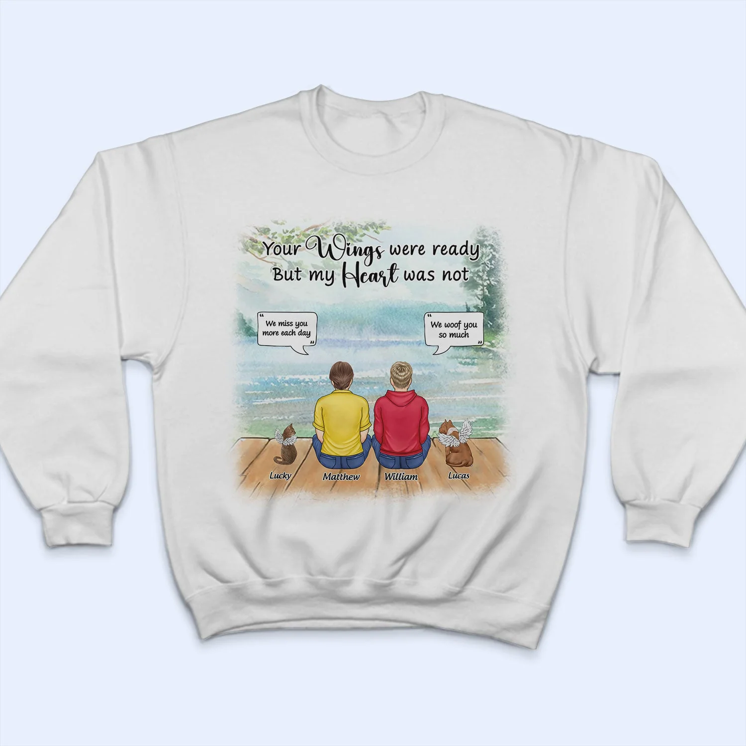You Were My Favorite Hello - Memorial Gift For Pet Lovers - Personalized T Shirt - Image 5