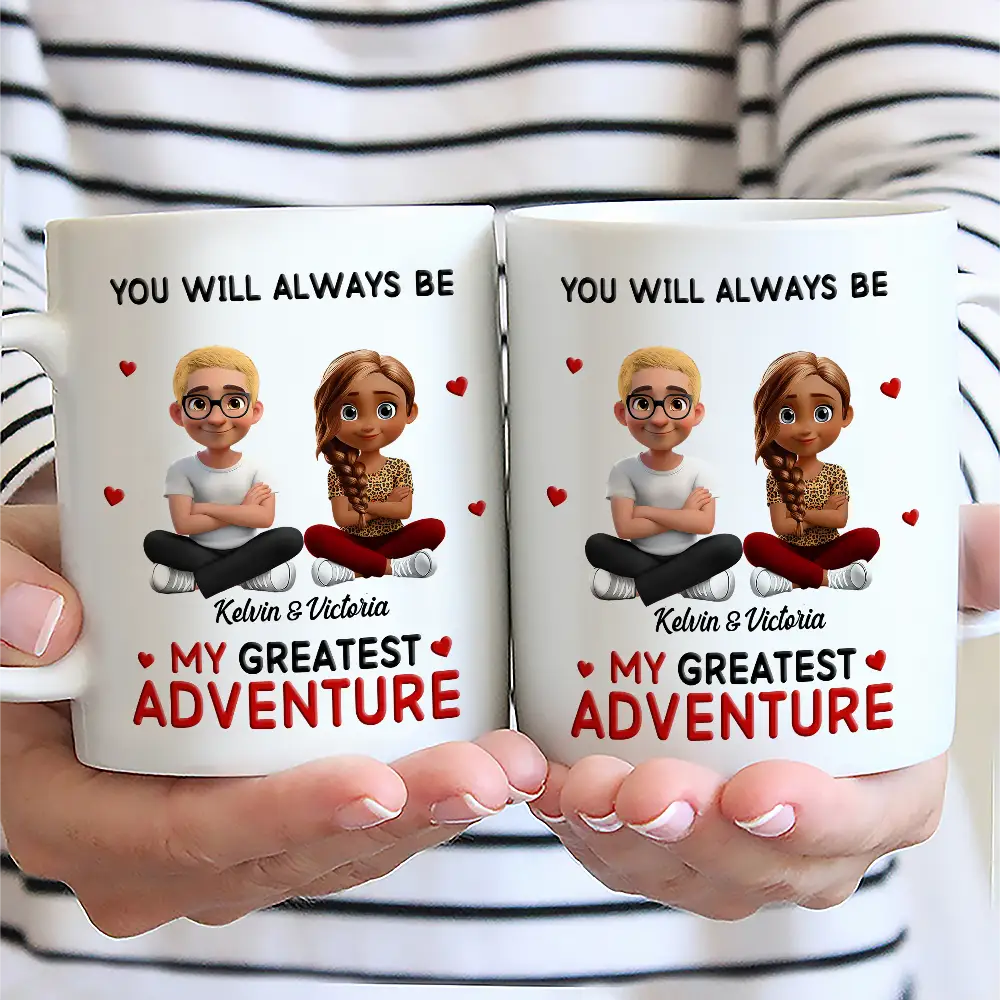 You Will Always Be My Greatest Adventure - Personalized Mug - Image 2