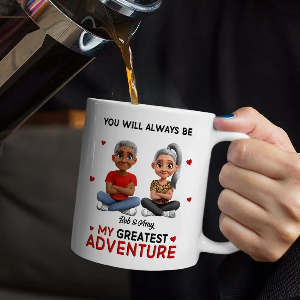 You Will Always Be My Greatest Adventure - Personalized Mug - Image 5
