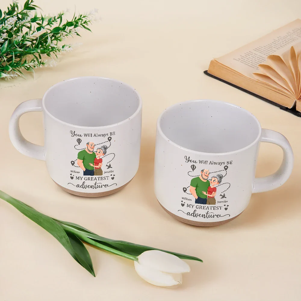 You Will Always Be My Greatest Adventure - Personalized Pottery Mug - Image 3
