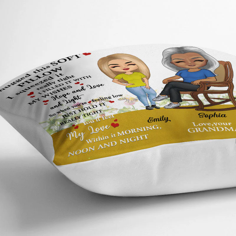 You'll Feel My Love - Gift For Grandma, Grandkids - Personalized Custom Pillow - Image 3