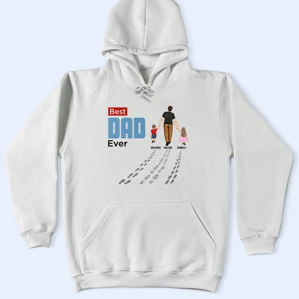 You'll Never Walk Alone Dad & Children - Personalized T Shirt - Image 4