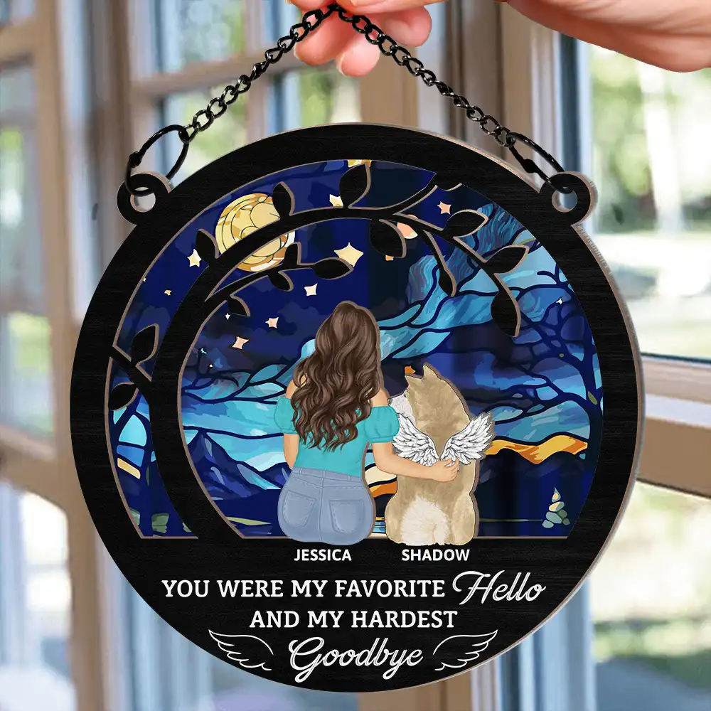 Your Memories Are The Light That Leads My Way - Personalized Window Hanging Suncatcher Ornament - Image 2