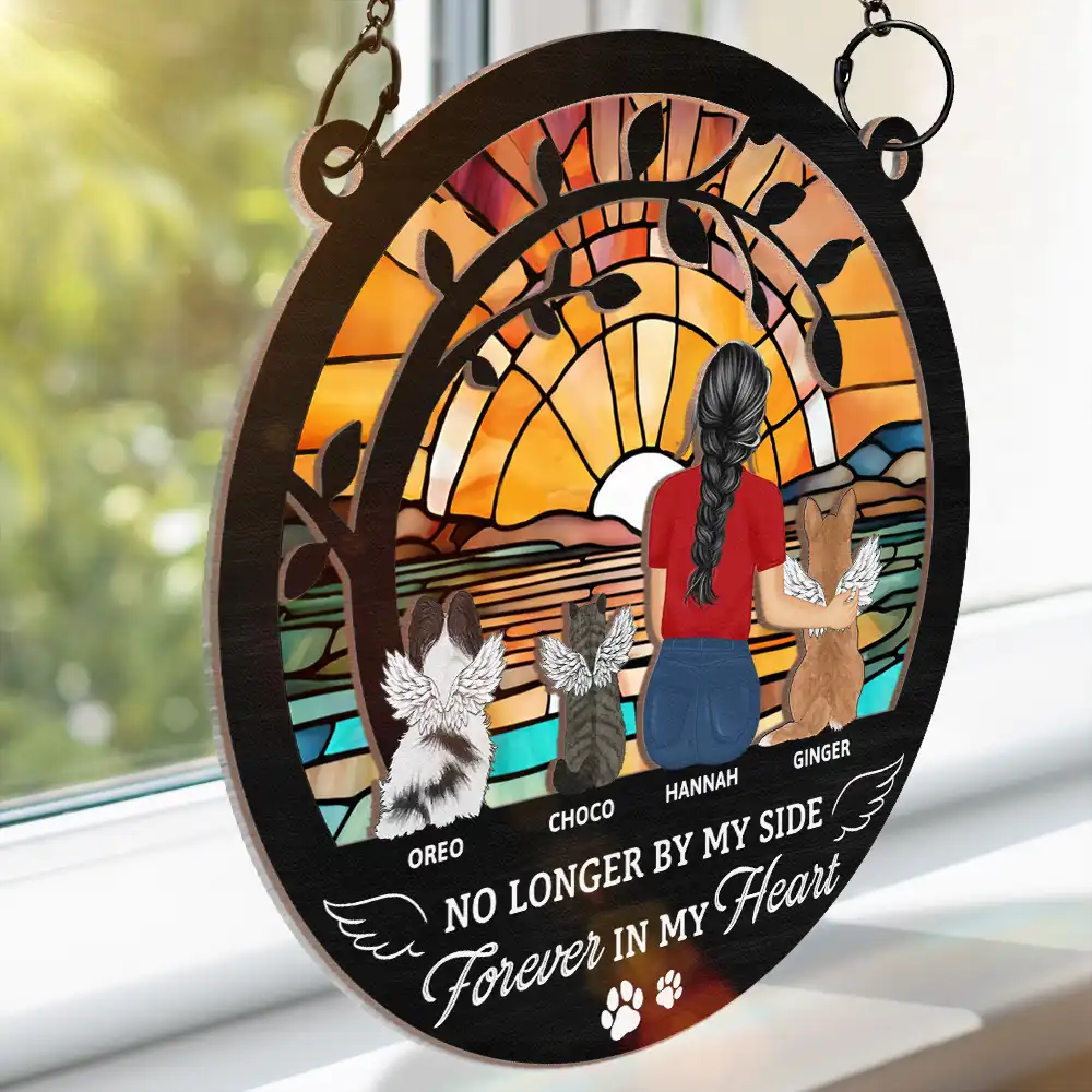 Your Memories Are The Light That Leads My Way - Personalized Window Hanging Suncatcher Ornament - Image 3