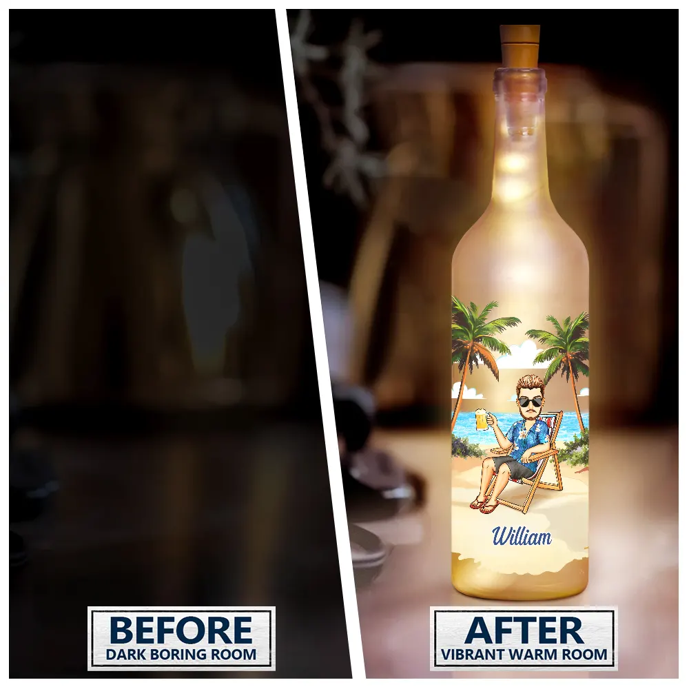 Your Time Shine Even Brighter - Personalized Bottle Light - Image 2
