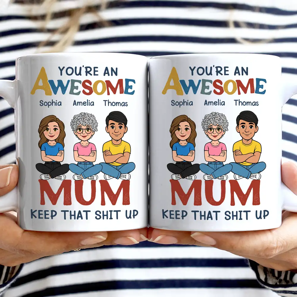 You're An Awesome Mom - Personalized Mug - Image 2