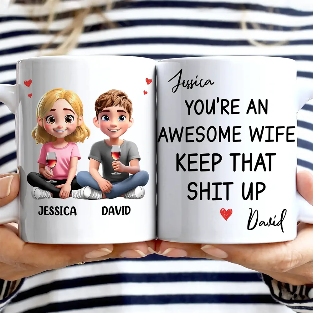 You're An Awesome Wife - Personalized Mug - Image 2