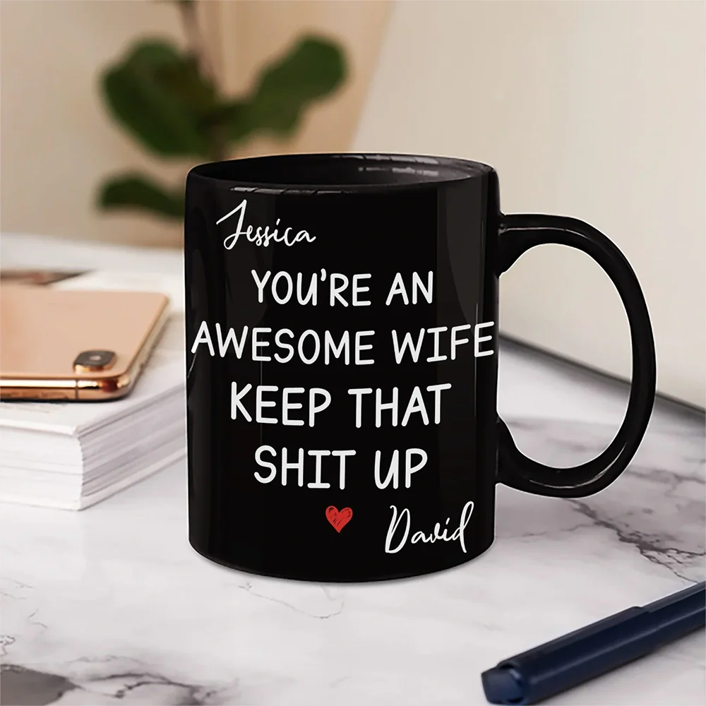 You're An Awesome Wife - Personalized Mug - Image 5