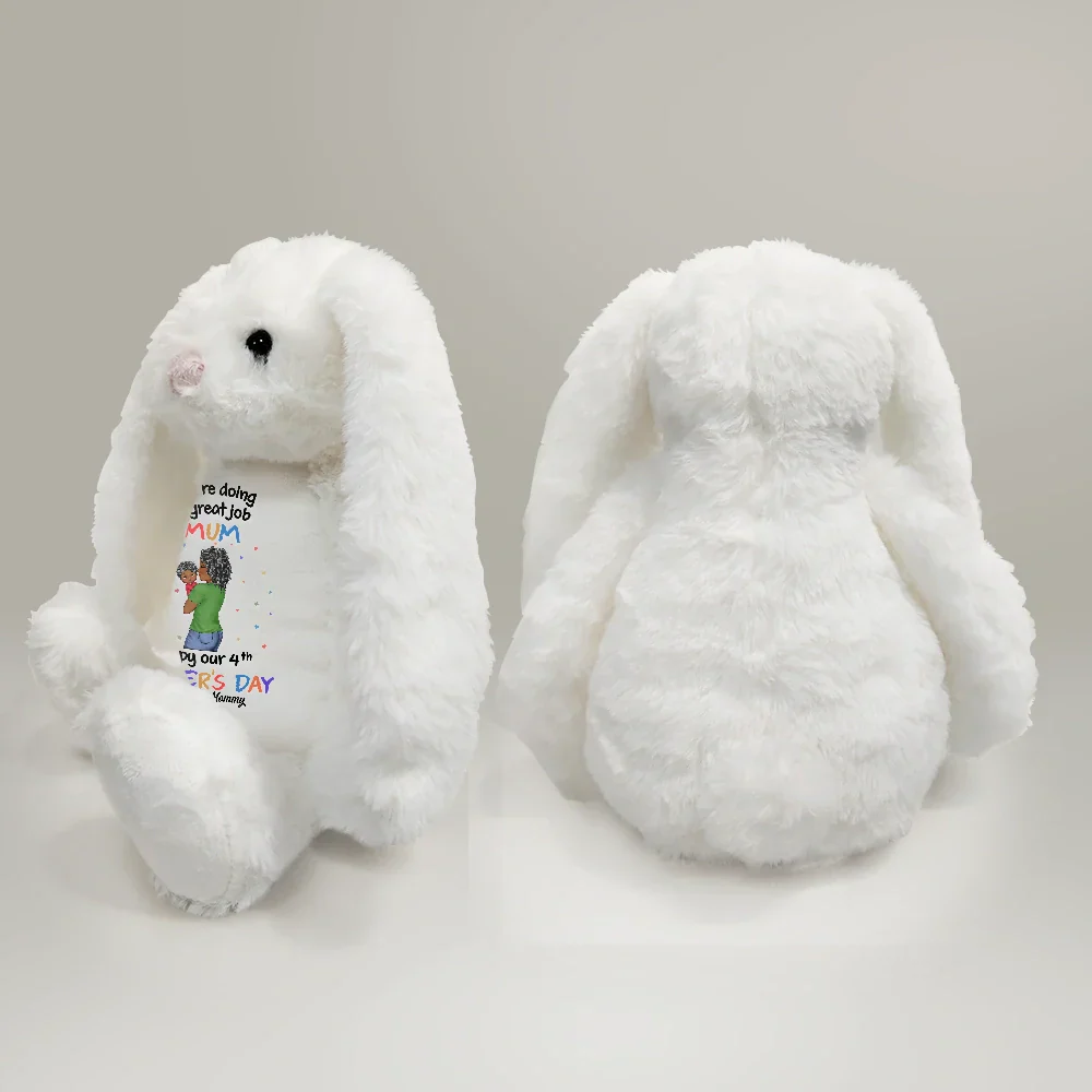 You're Doing A Great Job - Personalized Soft Toy Bunny - Image 4