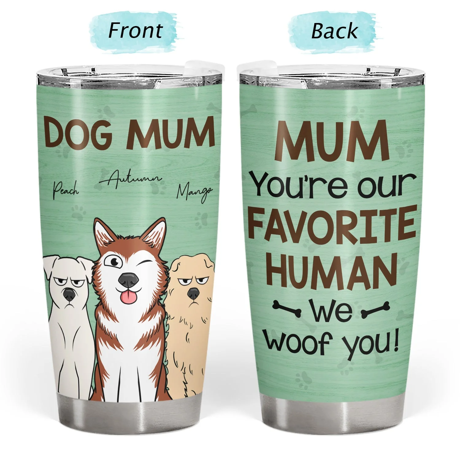 You're My Favorite Human - Gift For Dog, Pet Lovers - Personalized Tumbler - Image 3