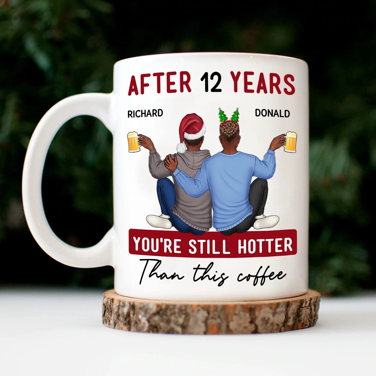 You're Still Hotter Than This Coffee - Anniversary, Loving Gift For Couples, Husband, Wife - Personalized Mug - Image 3