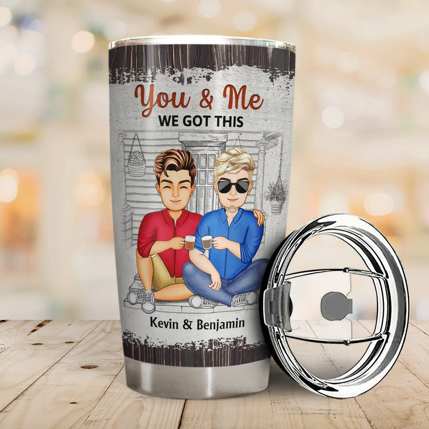 You're The Only One I Want To Annoy For The Rest Of My Life - Anniversary, Birthday Gift For Spouse, Lover, Husband, Wife, Boyfriend, Girlfriend, Couple - Personalized Custom Tumbler - Image 2